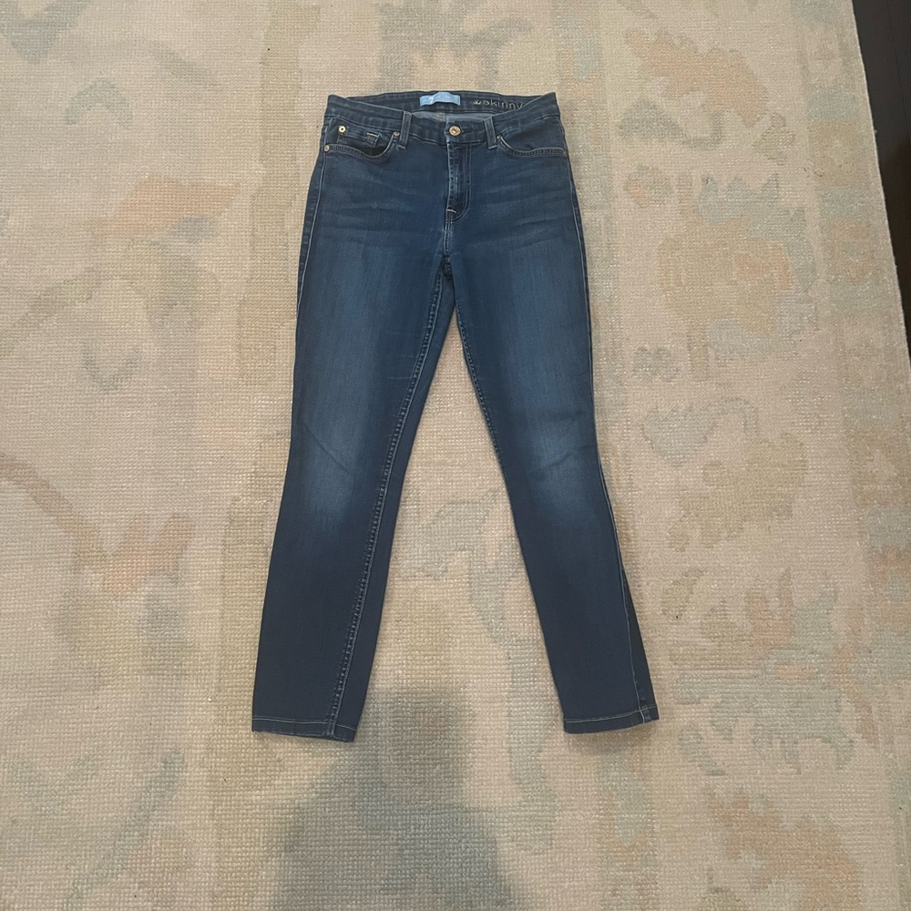 7 for all Mankind b(air) Dark Blue Women's Skinny Jeans